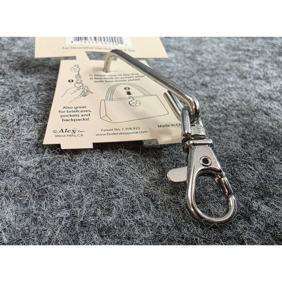 Finders Key Purse Angelic Key Hook Clip Holder Decorative Accessory By Alex Inc - Picture 4 of 5